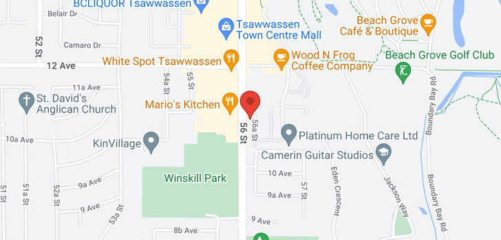 map of 109S 1100 56 STREET